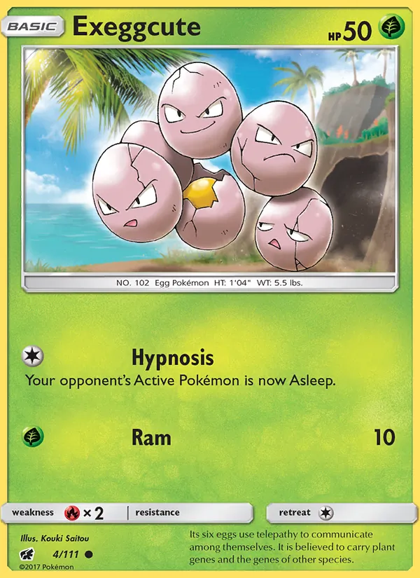 Exeggcute - Crimson Invasion Pokemon Card