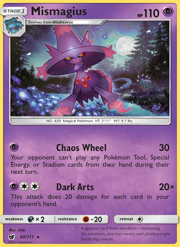 Mismagius - Crimson Invasion Pokemon Card
