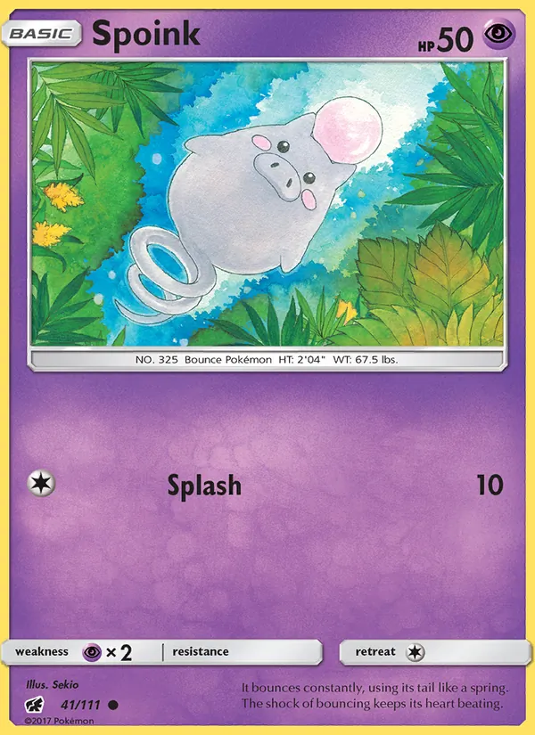 Spoink - Crimson Invasion Pokemon Card