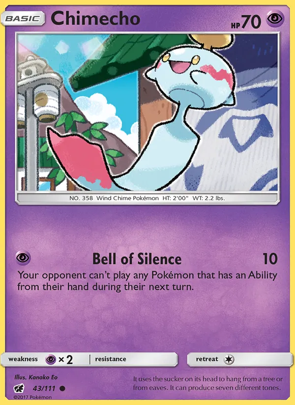 Chimecho - Crimson Invasion Pokemon Card