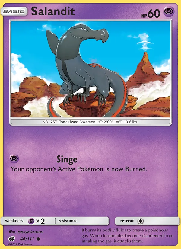 Salandit - Crimson Invasion Pokemon Card