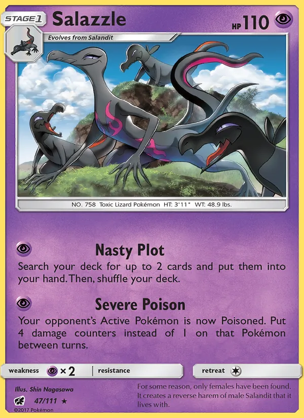 Salazzle - Crimson Invasion Pokemon Card