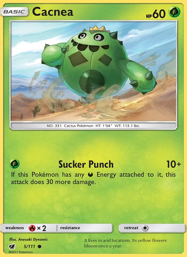 Cacnea - Crimson Invasion Pokemon Card