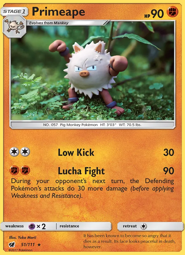 Primeape - Crimson Invasion Pokemon Card