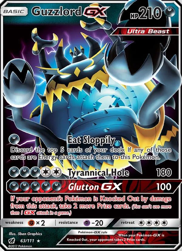 Guzzlord GX - Crimson Invasion Pokemon Card