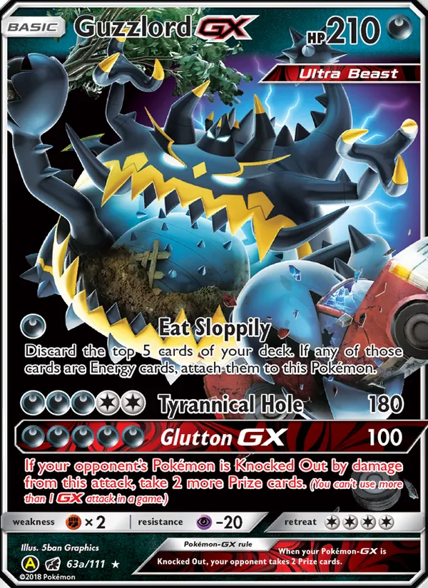 Guzzlord-GX - Crimson Invasion Pokemon Card