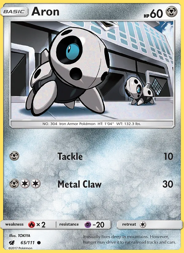 Aron - Crimson Invasion Pokemon Card