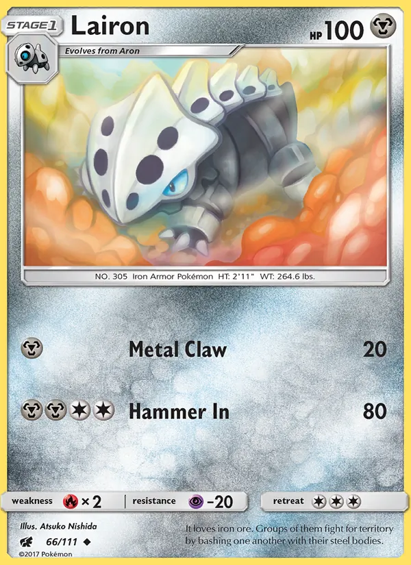 Lairon - Crimson Invasion Pokemon Card