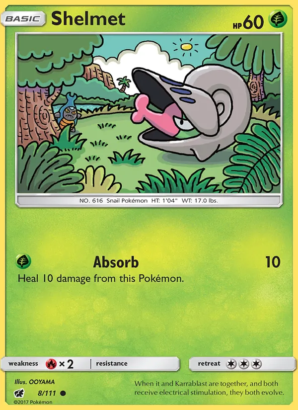 Shelmet - Crimson Invasion Pokemon Card