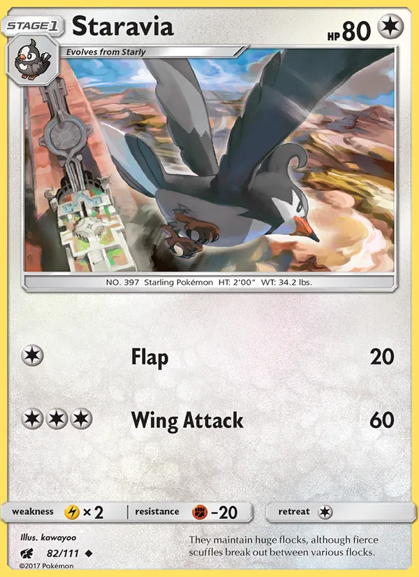Staravia - Crimson Invasion Pokemon Card