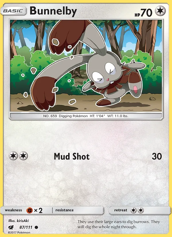 Bunnelby - Crimson Invasion Pokemon Card