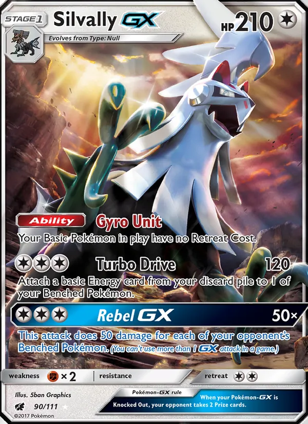 Silvally GX - Crimson Invasion Pokemon Card