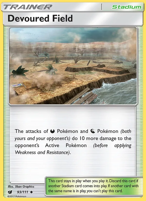 Devoured Field - Crimson Invasion Pokemon Card