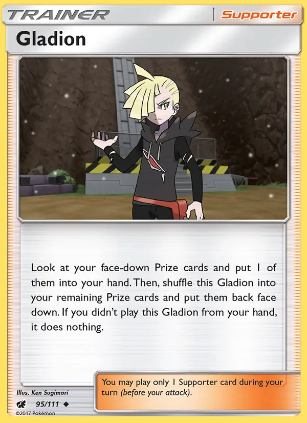 Gladion - Crimson Invasion Pokemon Card