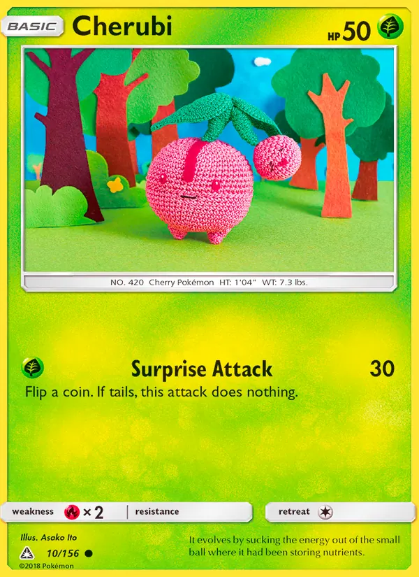 Cherubi - Ultra Prism Pokemon Card