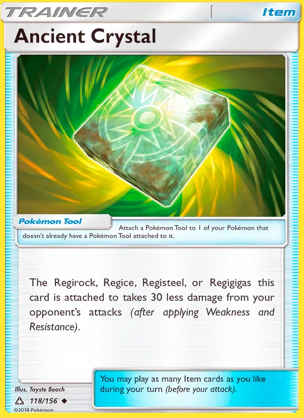 Ancient Crystal - Ultra Prism Pokemon Card