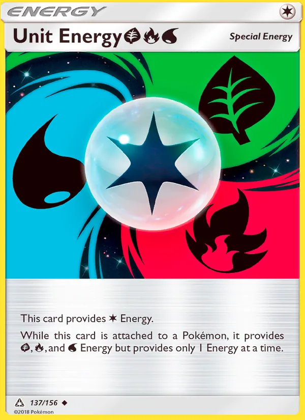 Unit Energy GrassFireWater - Ultra Prism Pokemon Card