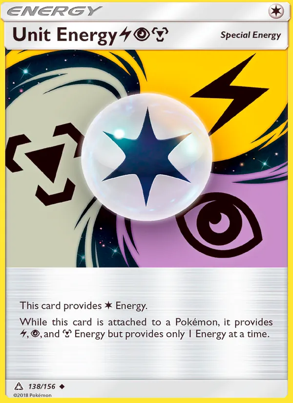 Unit Energy LightningPsychicMetal - Ultra Prism Pokemon Card