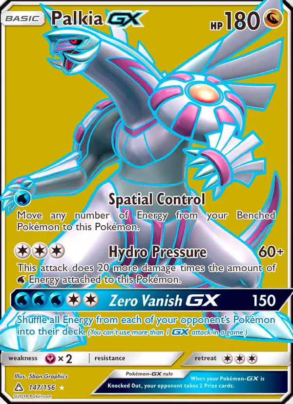 Palkia GX - Ultra Prism Pokemon Card