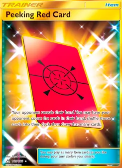 Peeking Red Card - Ultra Prism