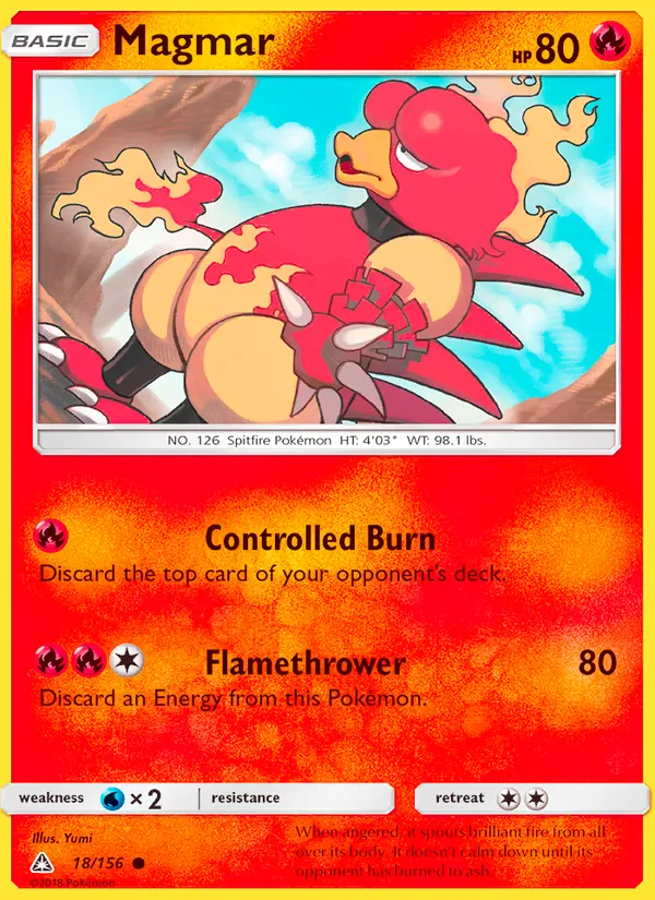 Magmar - Ultra Prism Pokemon Card