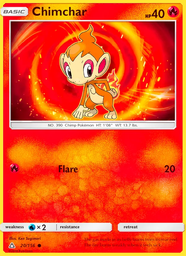 Chimchar - Ultra Prism Pokemon Card