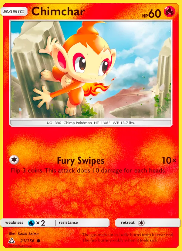 Chimchar - Ultra Prism Pokemon Card