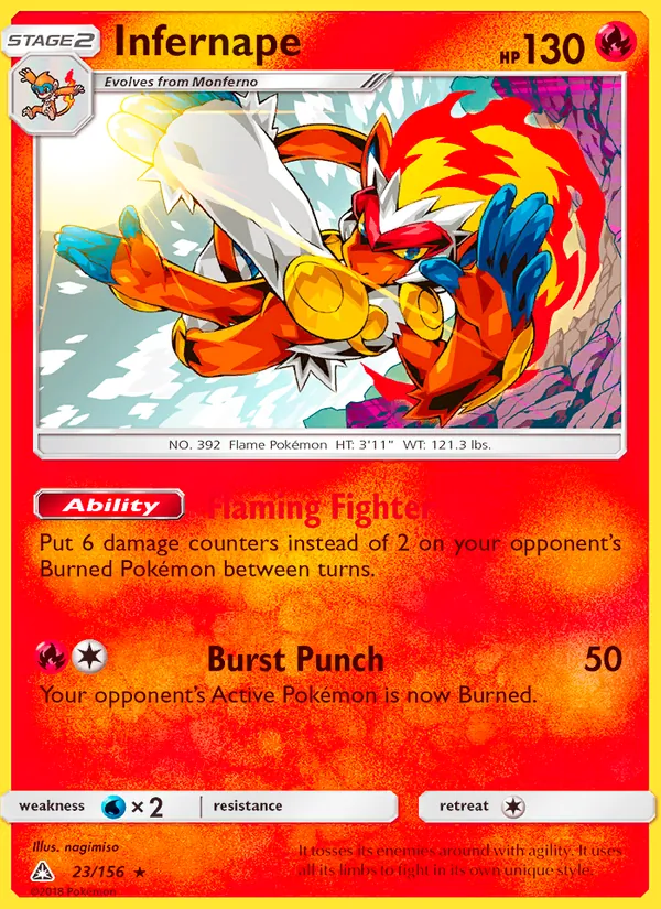 Infernape - Ultra Prism Pokemon Card