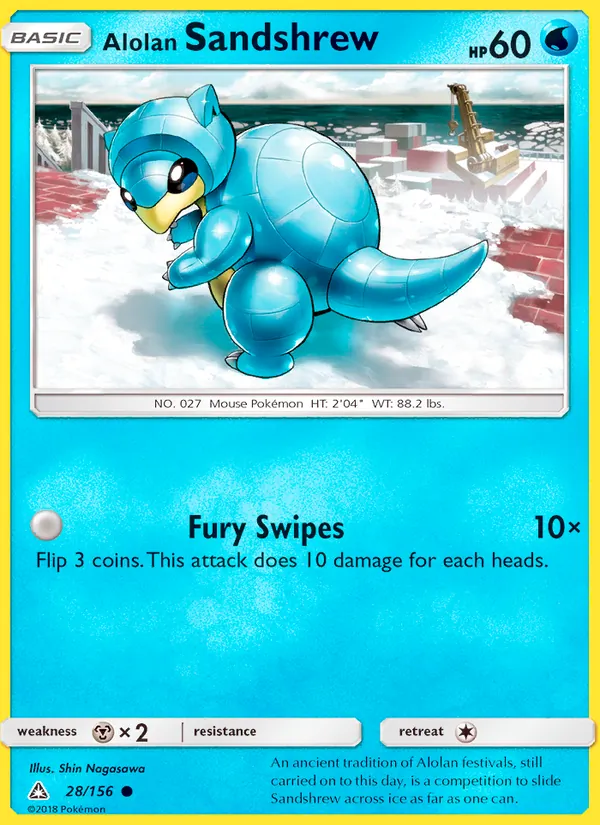 Alolan Sandshrew - Ultra Prism Pokemon Card