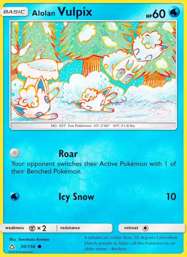 Alolan Vulpix - Ultra Prism Pokemon Card