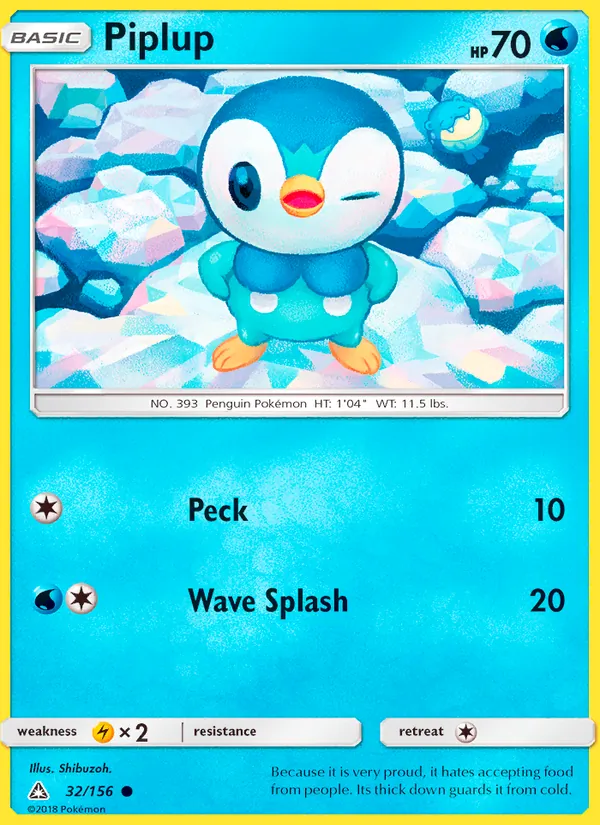 Piplup - Ultra Prism Pokemon Card