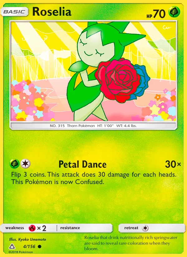 Roselia - Ultra Prism Pokemon Card