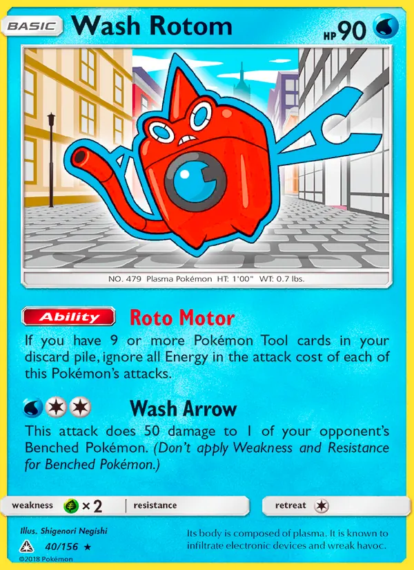 Wash Rotom - Ultra Prism Pokemon Card