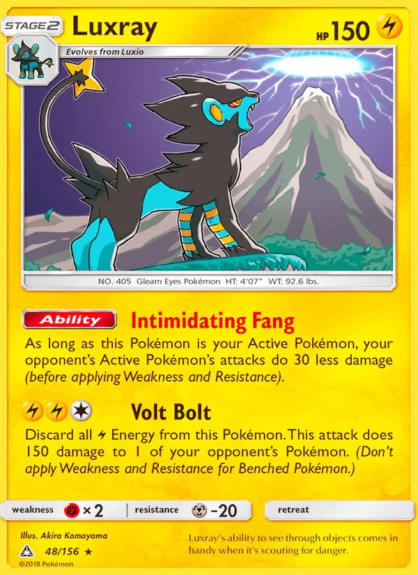 Luxray - Ultra Prism Pokemon Card