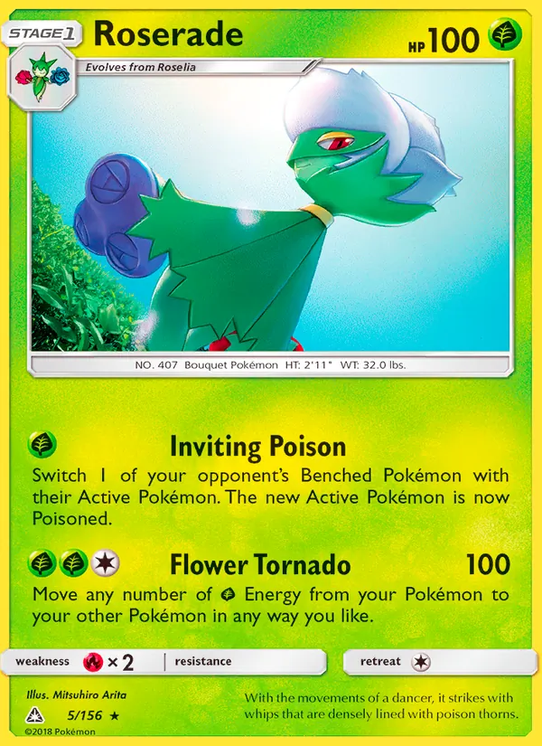 Roserade - Ultra Prism Pokemon Card