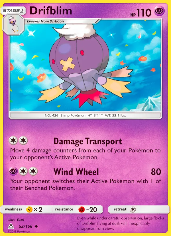 Drifblim - Ultra Prism Pokemon Card
