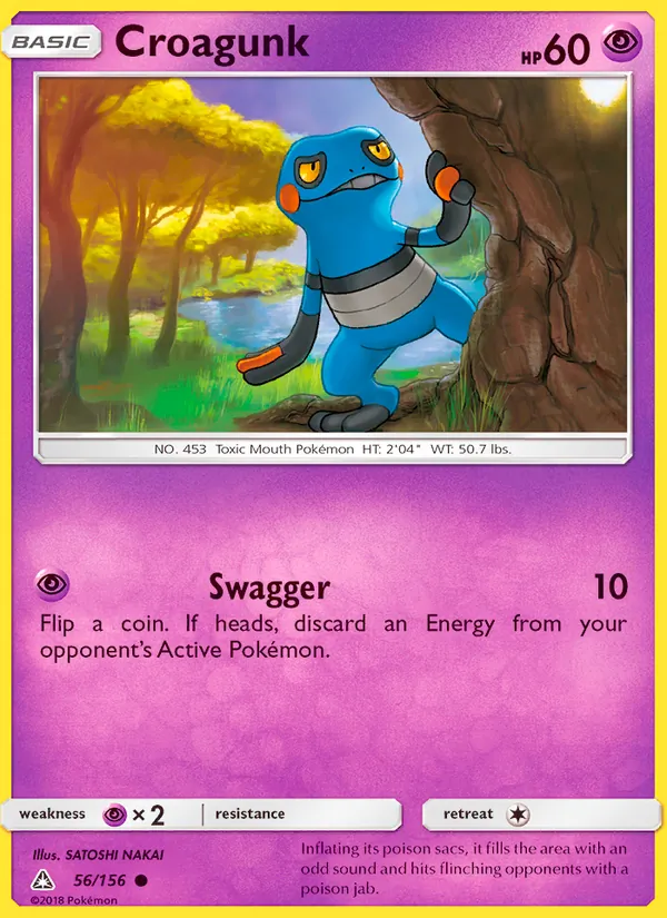 Croagunk - Ultra Prism Pokemon Card