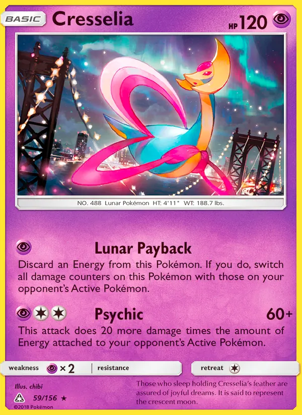 Cresselia - Ultra Prism Pokemon Card