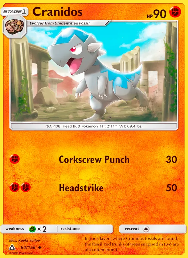 Cranidos - Ultra Prism Pokemon Card
