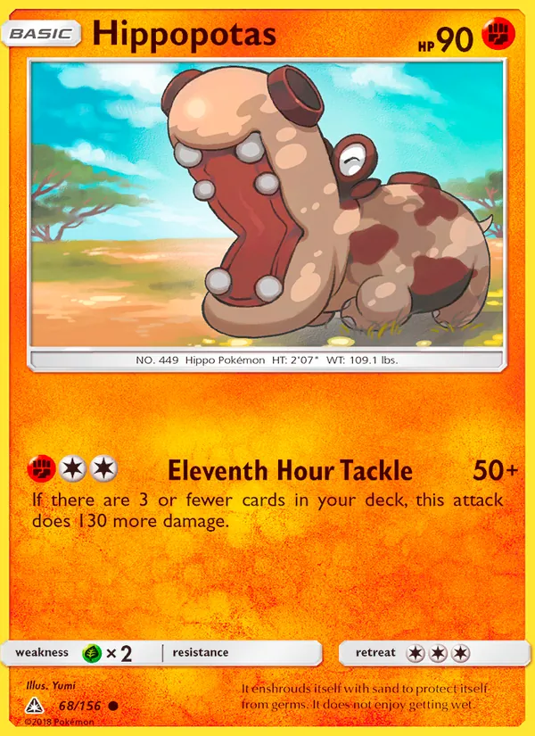 Hippopotas - Ultra Prism Pokemon Card