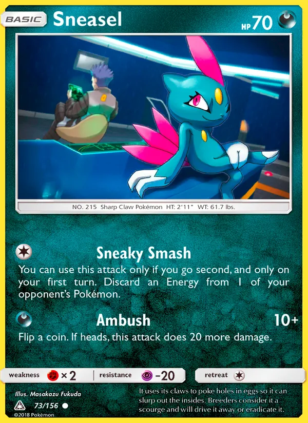 Sneasel - Ultra Prism Pokemon Card