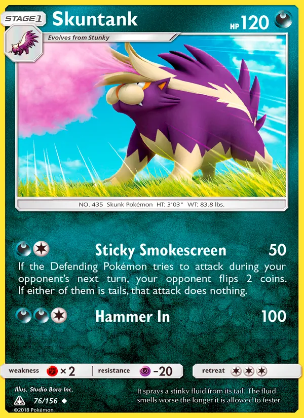 Skuntank - Ultra Prism Pokemon Card