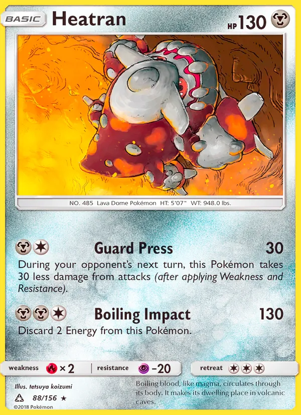Heatran - Ultra Prism Pokemon Card