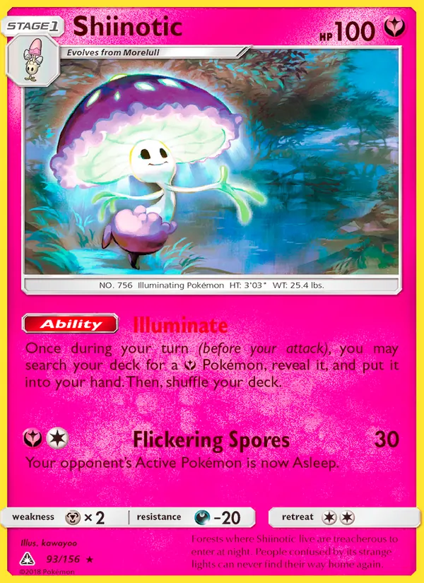 Shiinotic - Ultra Prism Pokemon Card