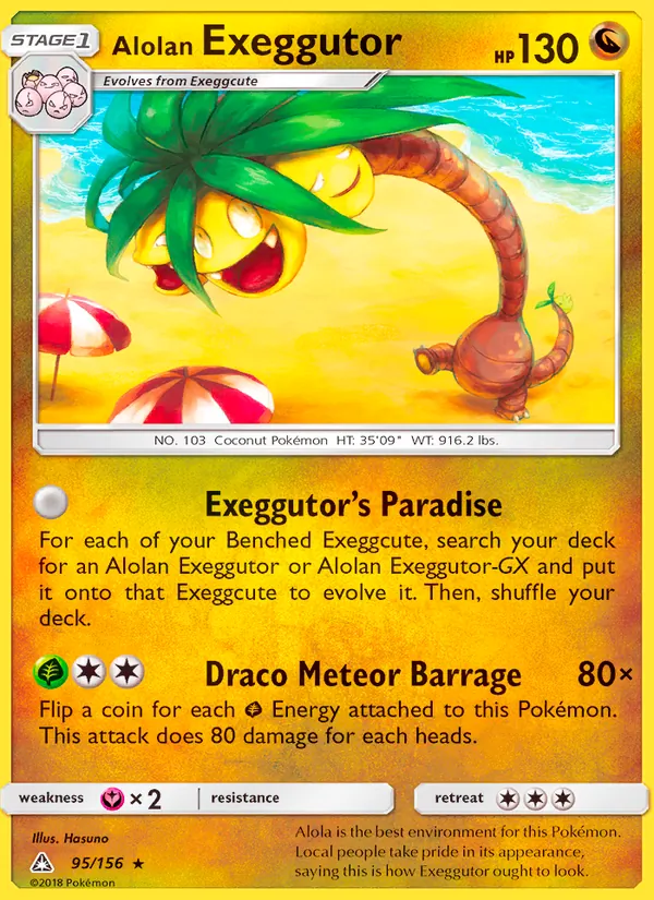 Alolan Exeggutor - Ultra Prism Pokemon Card