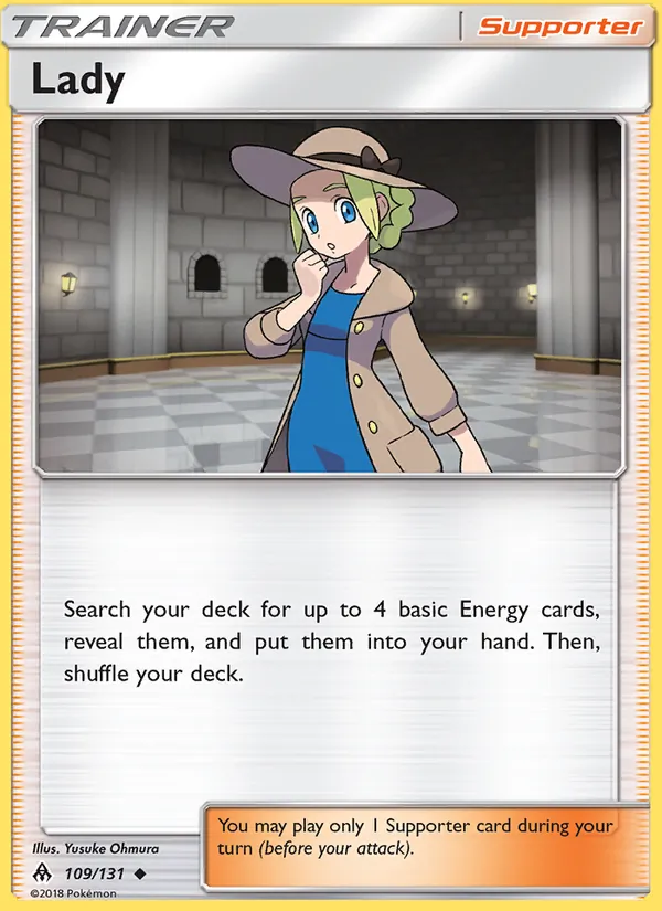 Lady - Forbidden Light Pokemon Card