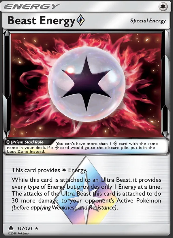 Beast Energy ◇ - Forbidden Light Pokemon Card