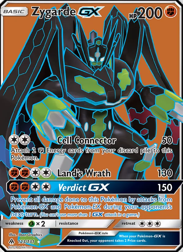 Zygarde GX - Forbidden Light Pokemon Card