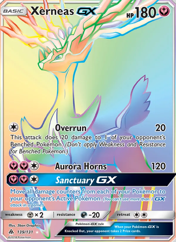 Xerneas GX - Forbidden Light Pokemon Card