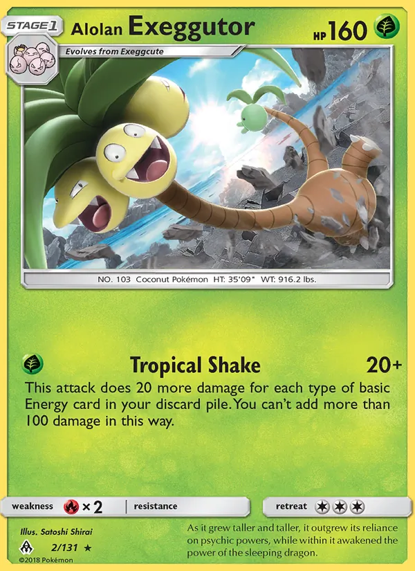 Alolan Exeggutor - Forbidden Light Pokemon Card